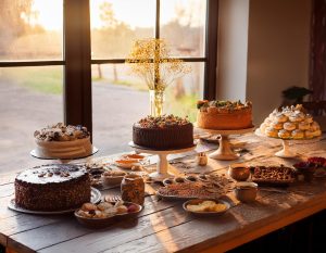 Mesa con tartas - Global Foods - gfespana.es