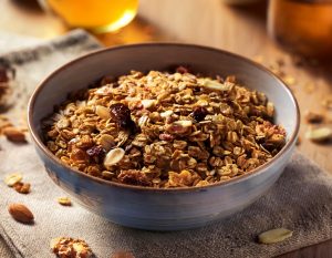 Granola jarabe de dátiles